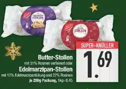 E-Center Butter-Stollen oder Edelmarzipan-Stollen Angebot