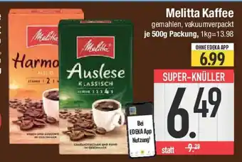 E-Center Melitta Kaffee Angebot