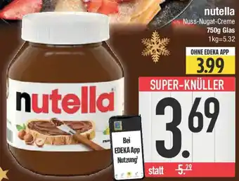 E-Center nutella Nuss-Nugat-Creme Angebot