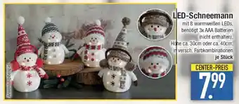 E-Center LED-Schneemann Angebot