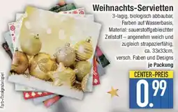 E-Center Weihnachts-Servietten Angebot