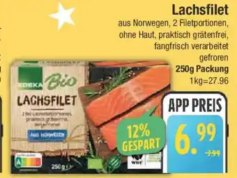 E-Center EDEKA Bio Lachsfilet Angebot
