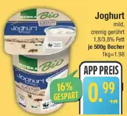 E-Center EDEKA Bio Joghurt Angebot