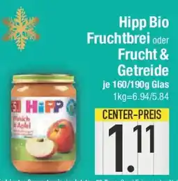 E-Center Hipp Bio Fruchtbrei oder Frucht & Getreide Angebot