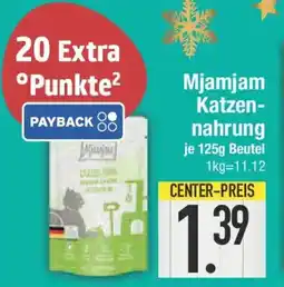 E-Center Mjamjam Katzen- nahrung Angebot