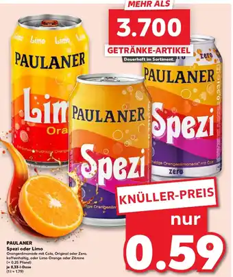 Kaufland PAULANER Spezi oder Limo Angebot