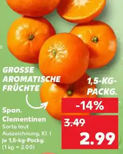 Kaufland Span. Clementinen Angebot
