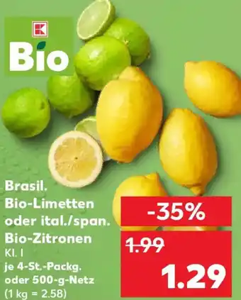 Kaufland Brasil. Bio-Limetten oder ital./span. Bio-Zitronen Angebot