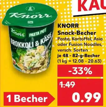 Kaufland KNORR Snack-Becher Pasta Angebot