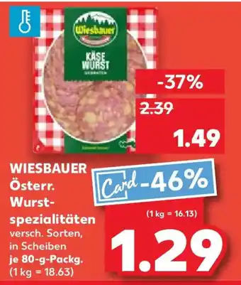 Kaufland WIESBAUER Österr. Wurst- spezialitäten Angebot
