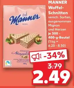 Kaufland MANNER Waffel- Schnitten Angebot