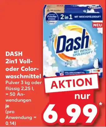 Kaufland DASH 2in1 Voll- oder Color- waschmittel Angebot