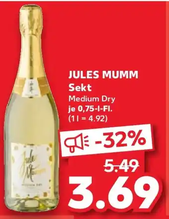 Kaufland JULES MUMM Sekt Angebot