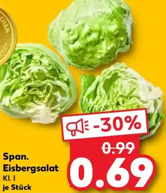 Kaufland Span. Eisbergsalat Angebot