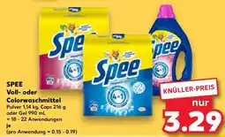Kaufland SPEE Voll- oder Colorwaschmittel Angebot