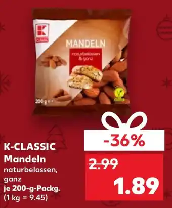 Kaufland K-CLASSIC Mandeln Angebot