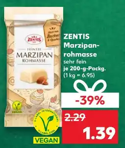 Kaufland ZENTIS Marzipan- rohmasse Angebot