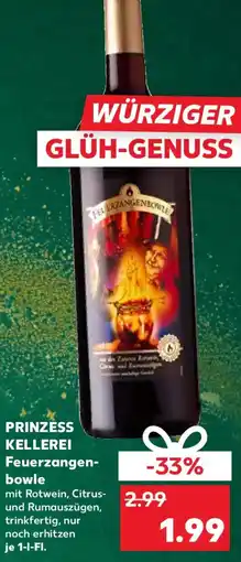 Kaufland PRINZESS KELLEREI Feuerzangen- bowle Angebot