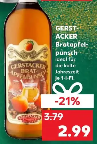 Kaufland GERST- ACKER Bratapfel- punsch Angebot