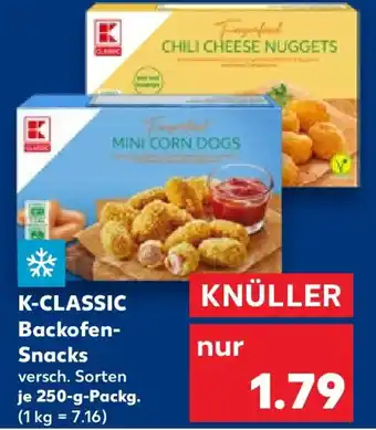 Kaufland K-CLASSIC Backofen- Snacks Angebot