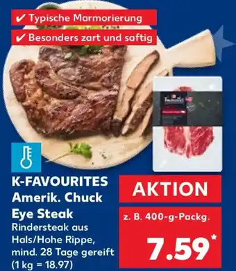 Kaufland K-FAVOURITES Amerik. Chuck Eye Steak Angebot