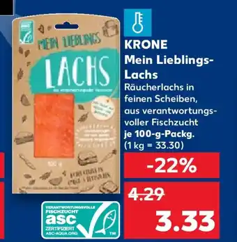 Kaufland KRONE Mein Lieblings- Lachs Angebot