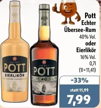Aktiv Irma Pott Echter Übersee-Rum oder Eierlikör Angebot