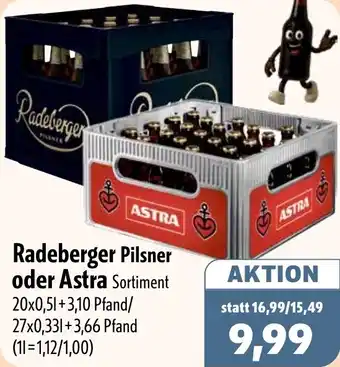 Aktiv Irma Radeberger Pilsner oder Astra Angebot