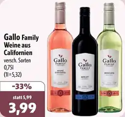 Aktiv Irma Gallo Family Weine aus Californien Angebot