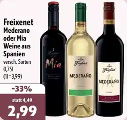 Aktiv Irma Freixenet Mederano oder Mia Weine aus Spanien Angebot