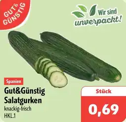 Aktiv Irma Spanien Gut&Günstig Salatgurken Angebot