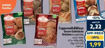 Aktiv Irma Coppenrath&Wiese Unsere Goldstücke Brötchen Angebot