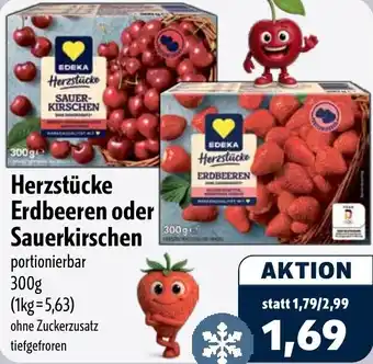 Aktiv Irma Herzstücke Erdbeeren oder Sauerkirschen Angebot
