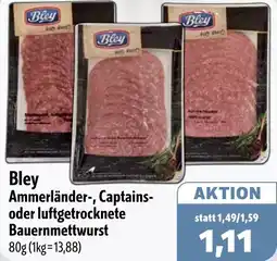 Aktiv Irma Bley Ammerländer-, Captains- oder luftgetrocknete Bauernmettwurst Angebot