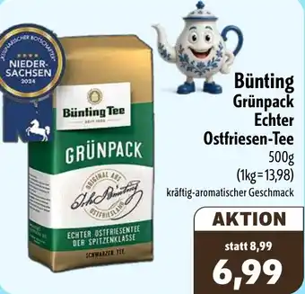 Aktiv Irma Bünting Grünpack Echter Ostfriesen-Tee Angebot