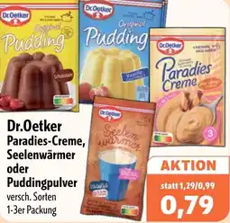 Aktiv Irma Dr.Oetker Paradies-Creme, Seelenwärmer oder Puddingpulver Angebot