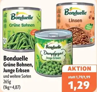 Aktiv Irma Bonduelle Grüne Bohnen, Junge Erbsen Angebot
