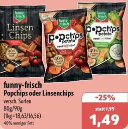 Aktiv Irma funny-frisch Popchips oder Linsenchips Angebot