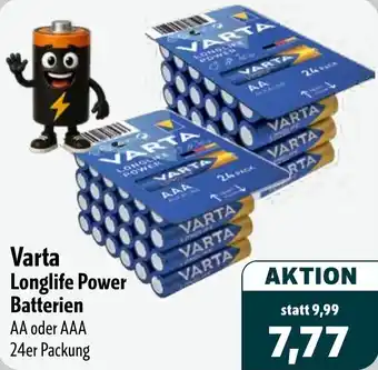 Aktiv Irma Varta Longlife Power Batterien Angebot