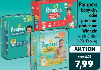 Aktiv Irma Pampers baby-dry oder premium protection Windeln Angebot