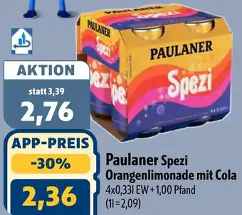 Aktiv Irma Paulaner Spezi Orangenlimonade mit Cola Angebot