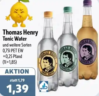 Aktiv Irma Thomas Henry Tonic Water Angebot