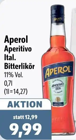 Aktiv Irma Aperol Aperitivo Ital. Bitterlikör Angebot