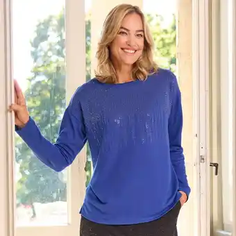 NKD Damen-Pullover mit Strassstein-Besatz Angebot