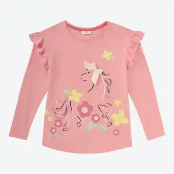 NKD Kinder-Mädchen-Shirt mit Pferde-Aufdruck Angebot