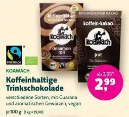 Biomarkt KOAWACH Koffeinhaltige Trinkschokolade Angebot