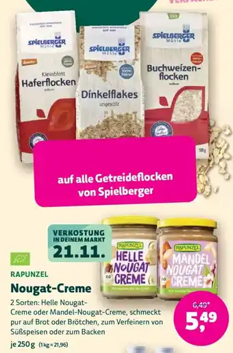 Biomarkt RAPUNZEL Nougat-Creme Angebot
