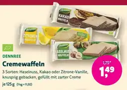 Biomarkt DENNREE Cremewaffeln Angebot