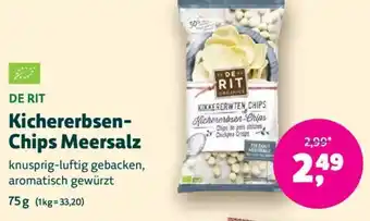Biomarkt DE RIT Kichererbsen- Chips Meersalz Angebot