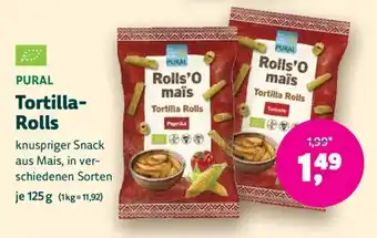 Biomarkt PURAL Tortilla- Rolls Angebot